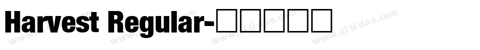 Harvest Regular字体转换